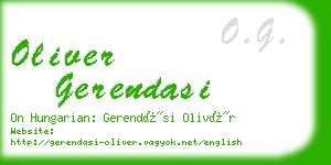 oliver gerendasi business card